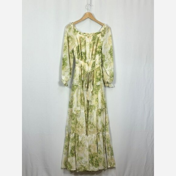 Floral Off Shoulder Maxi Dress - Picture 6 of 11